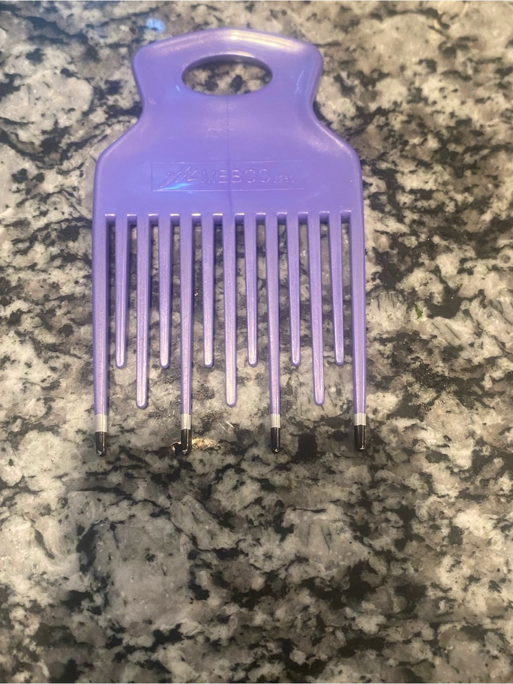 Vintage Mebco "The Tease" L250 Hair Lift Comb Pick Purple Retro 80s 90s Staggere